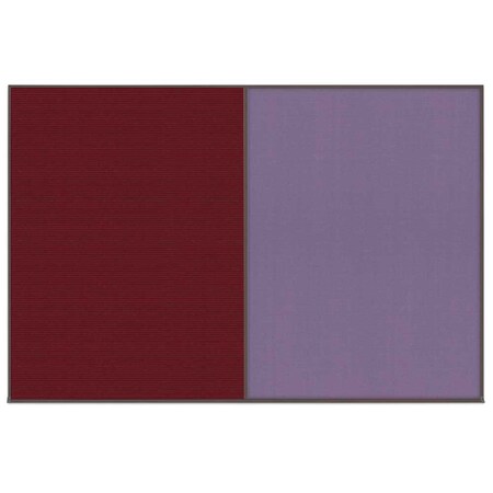 United Visual Products Enclosed Corkboard, 1 Door, 72"x36", 4" Fra UV3404-GOLD-BLSPRU